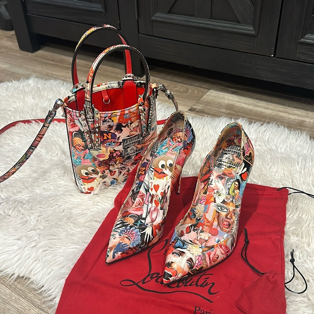 Limited Edition Christian Louboutin Hot Chick Scallop Pointed Toe Pump- SZ 40